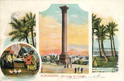 CPA EGYPTE "Alexandrie, la colonne de Pompée"