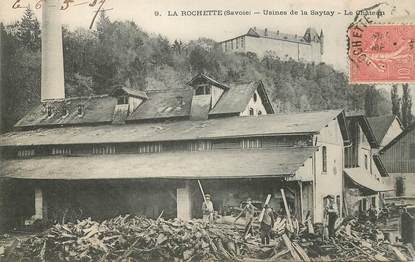 CPA FRANCE 73 "La Rochette, Usines de la Saytay, le chateau"