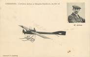 50 Manche / CPA FRANCE 50 "Cherbourg, l'aviateur Aubrun sur Monoplan Deperdussin" / AVIATION