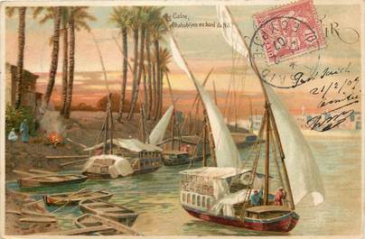 CPA EGYPTE "Le Caire, les bords du Nil"