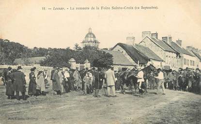 / CPA FRANCE 50 "Lessay, la remonte de la Foire Sainte Croix"