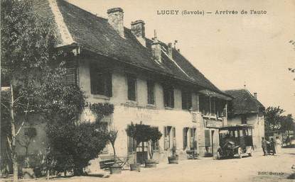 CPA FRANCE 73 "Lucey, arrivée de l'auto"