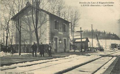 CPA FRANCE 73 "Lépin, lac d'Aiguebelette, la gare"