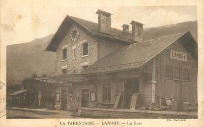 CPA FRANCE 73 "La Tarantaise, Landry, la gare"