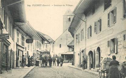 CPA FRANCE 73 "Flumet, intérieur du village"