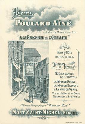 / CPA FRANCE 50 "Mont Saint Michel? hôtel Poulard aîné"