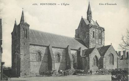 / CPA FRANCE 50 "Pontorson, l'église"