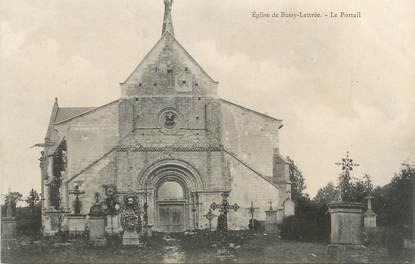 / CPA FRANCE 51 "Eglise de Bussy Lettrée, le portail"
