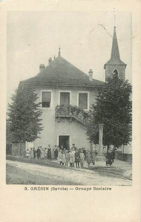  CPA FRANCE 73 "Grésin, groupe scolaire"