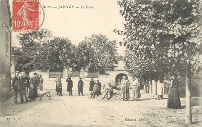 / CPA FRANCE 51 "Janvry, la place"