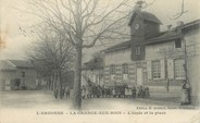 51 Marne / CPA FRANCE 51 "La Grange aux bois, l'école et la place"