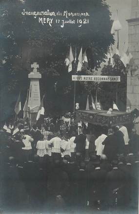   CARTE PHOTO FRANCE 73 "Grésy sur Aix, Inauguration du monument, 1921"