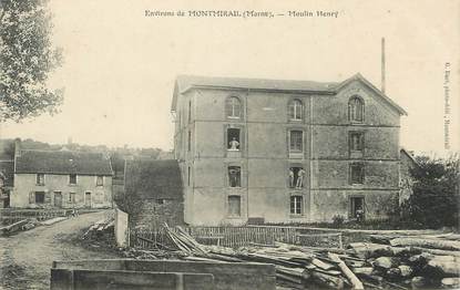 / CPA FRANCE 51 "Environs de Montmirail, moulin Henry"