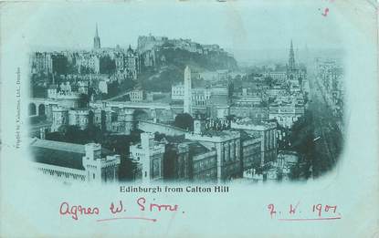 CPA ROYAUME UNI  "Edinburgh from Calton Hill"