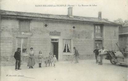 / CPA FRANCE 51 "Sainte Hilaire au Temple, le bureau de tabac"