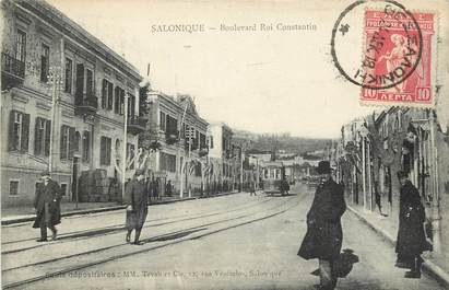 CPA GRECE "Salonique, Boulevard Roi Constantin"
