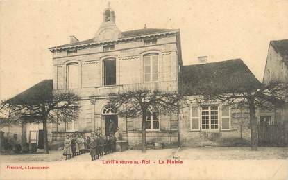 / CPA FRANCE 52 "Lavilleneuve au roi, la mairie"