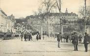 53 Mayenne / CPA FRANCE 53 "Château Gontier, rue de Razilly, prise du champ de Foire"