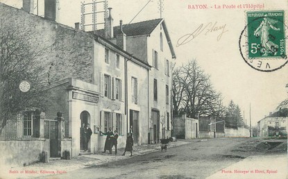 / CPA FRANCE 54 "Bayon, la poste et l'hôpital"