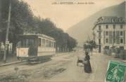 73 Savoie  CPA FRANCE 73 "Moutiers, avenue de Salins" / TRAMWAY