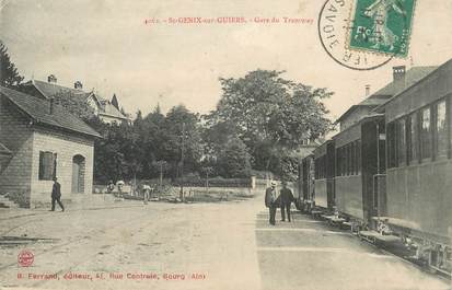   CPA  FRANCE 73  "Saint Genix sur Guiers, la gare du Tramway"