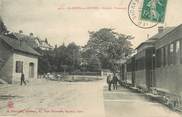 73 Savoie   CPA  FRANCE 73  "Saint Genix sur Guiers, la gare du Tramway"