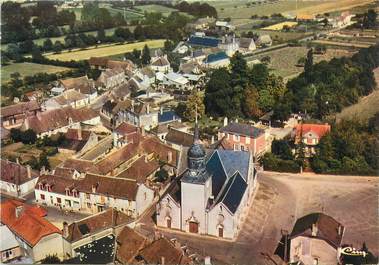 / CPSM FRANCE 72 "Beaufay, vue générale aérienne"