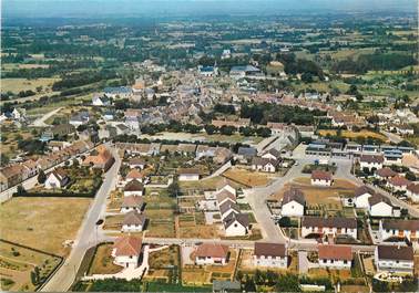 / CPSM FRANCE 72 "Ballon,  vue générale aérienne"