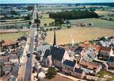 72 Sarthe / CPSM FRANCE 72 "Crosmières, vue générale aérienne"