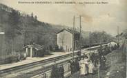 73 Savoie   CPA  FRANCE 73 "Env. de Chambéry, Saint Cassin, la gare"