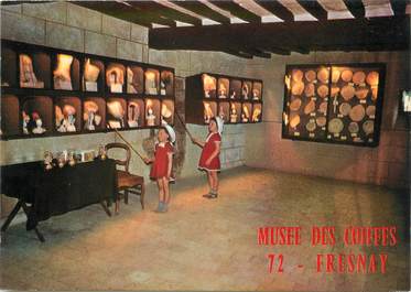 / CPSM FRANCE 72 "Fresnay sur Sarthe, musée des Coiffes"