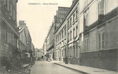 CPA FRANCE 75009 "Paris, Rue Choron"