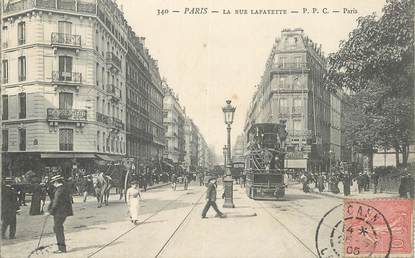  CPA FRANCE 75009  "Paris, la rue Lafayette" 