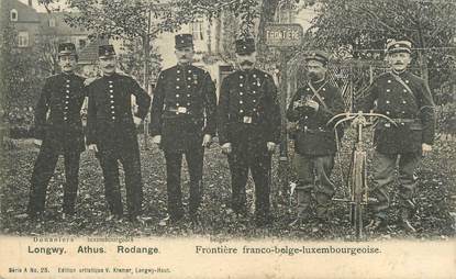 / CPA FRANCE 54 "Longwy, frontière Franco Belge luxembourgeoise" / DOUANE