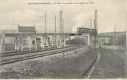 54 Meurthe Et Moselle / CPA FRANCE 54 "Neuves maisons, le pont du tram sur la ligne de Toul" / TRAMWAY