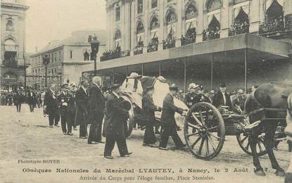 / CPA FRANCE 54 "Nancy, obsèques Nationales du Maréchal Lyautey"