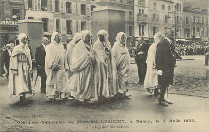 / CPA FRANCE 54 "Nancy, obsèques Nationales du Maréchal Lyautey 1934"