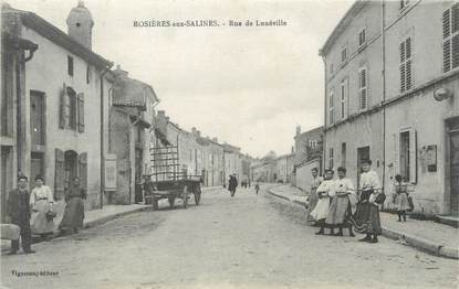 / CPA FRANCE 54 "Rosières aux Salines, rue de Lunéville"