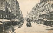 75 Pari CPA FRANCE 75010 "Paris, perspective du Faubourg Saint Martin"