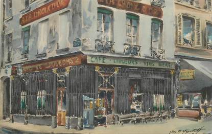 CPA FRANCE 75010 "Paris, Cabaret, rue du Faubourg Saint Martin"