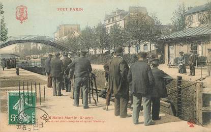 CPA FRANCE 75010 "Paris, Canal Saint Martin" / TOUT PARIS