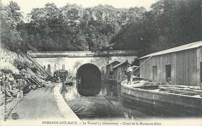 / CPA FRANCE 55 "Demange aux Eaux, canal de la Marne au Rhin" / PENICHE
