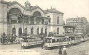 75 Pari   CPA FRANCE 75014"Paris, la gare Montparnasse" / TRAMWAY