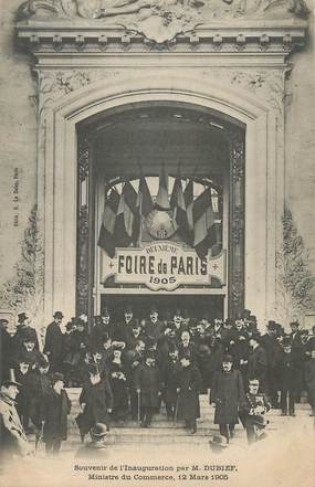   CPA FRANCE 75014"Paris, souvenir de l'Inauguration par M. DUBIEF, 1905"