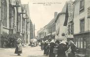 56 Morbihan / CPA FRANCE 56 "Josselin, la rue des vierges, le marché"