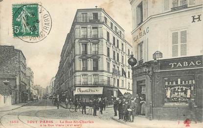    CPA FRANCE 75015 "Paris, la rue Saint Charles" / TOUT PARIS