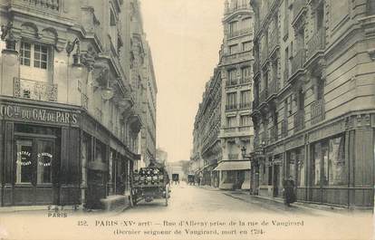    CPA FRANCE 75015 "Paris, la rue d'Alleray prise de la rue de Vaugirard"