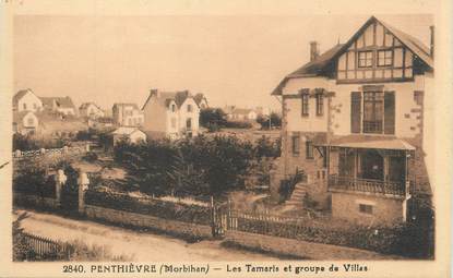 / CPA FRANCE 56 "Penthièvre, les Tamaris et groupe de villas"