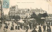 56 Morbihan / CPA FRANCE 56 "Lorient, place Bisson et rue des Fontaines"