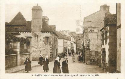 / CPA FRANCE 56 "Baud, vue pittoresque du centre ville"